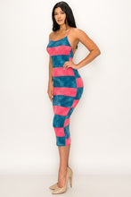 Load image into Gallery viewer, "Sweetness" Tie Dye Striped Body Con Dress