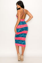 Load image into Gallery viewer, &quot;Sweetness&quot; Tie Dye Striped Body Con Dress
