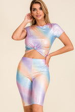 Load image into Gallery viewer, "Helena" Rainbow Biker Short Set