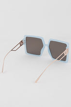 Load image into Gallery viewer, "Catching Sunrays" Turquoise Oversized Square Sunglasses