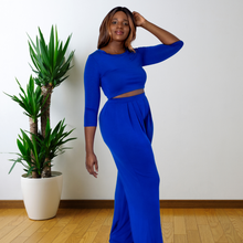 Load image into Gallery viewer, "Comfortably Chic" 2 Piece Set Royal Blue