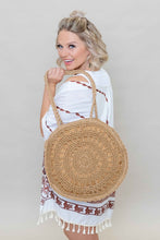 Load image into Gallery viewer, &quot;Cecile&quot; Woven Basket Tote
