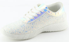 Load image into Gallery viewer, &quot;Never Basic&quot; Glitter Tennis Shoe
