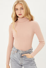 Load image into Gallery viewer, Mauve Turtle Neck Body Suit
