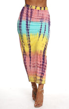 Load image into Gallery viewer, &quot;Bria&quot; Tie-Dye Midi Skirt Pink
