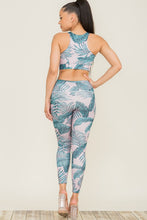 Load image into Gallery viewer, &quot;Jahira&quot; Tropical Print Sports Bra and Legging Set
