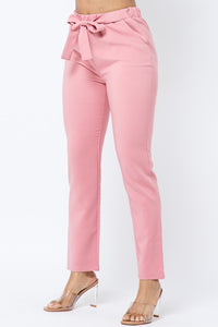 "She Means Business" Pink Trousers