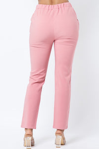 "She Means Business" Pink Trousers