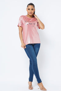 "Thou Shall Not Try Me” Shiny T-Shirt