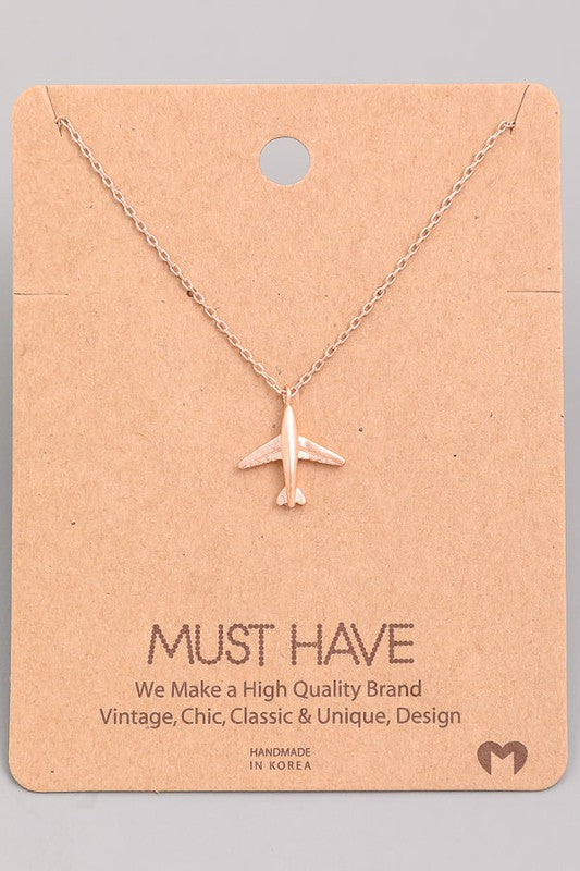 Airplane Necklace