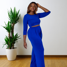 Load image into Gallery viewer, &quot;Comfortably Chic&quot; 2 Piece Set Royal Blue
