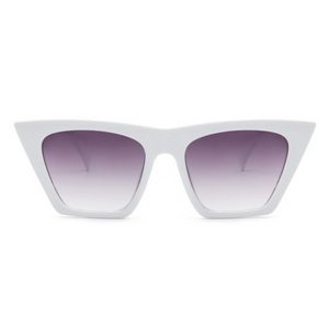 White "Zora" Cat Eye Sunglasses