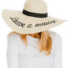 Load image into Gallery viewer, &quot;Leave A Message&quot; Beach Hat
