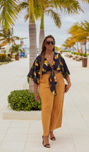 Load image into Gallery viewer, Mimosa Yellow Drawstring Pleated Pant- One Size Fits Most
