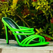 Load image into Gallery viewer, &quot;Tango&quot; Stiletto Heels Lime Green

