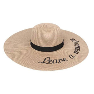 "Leave A Message" Beach Hat
