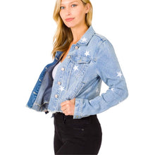 Load image into Gallery viewer, &quot;Shining Star&quot; Denim Embroidered Jacket
