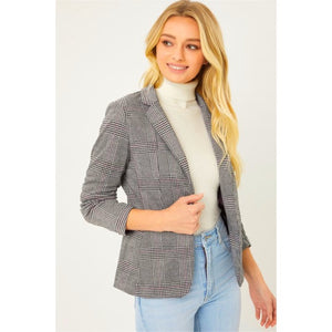 "Bossy" Plaid Blazer