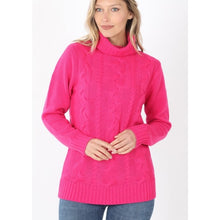 Load image into Gallery viewer, &quot;Hottie In Pink&quot; Turtleneck Sweater
